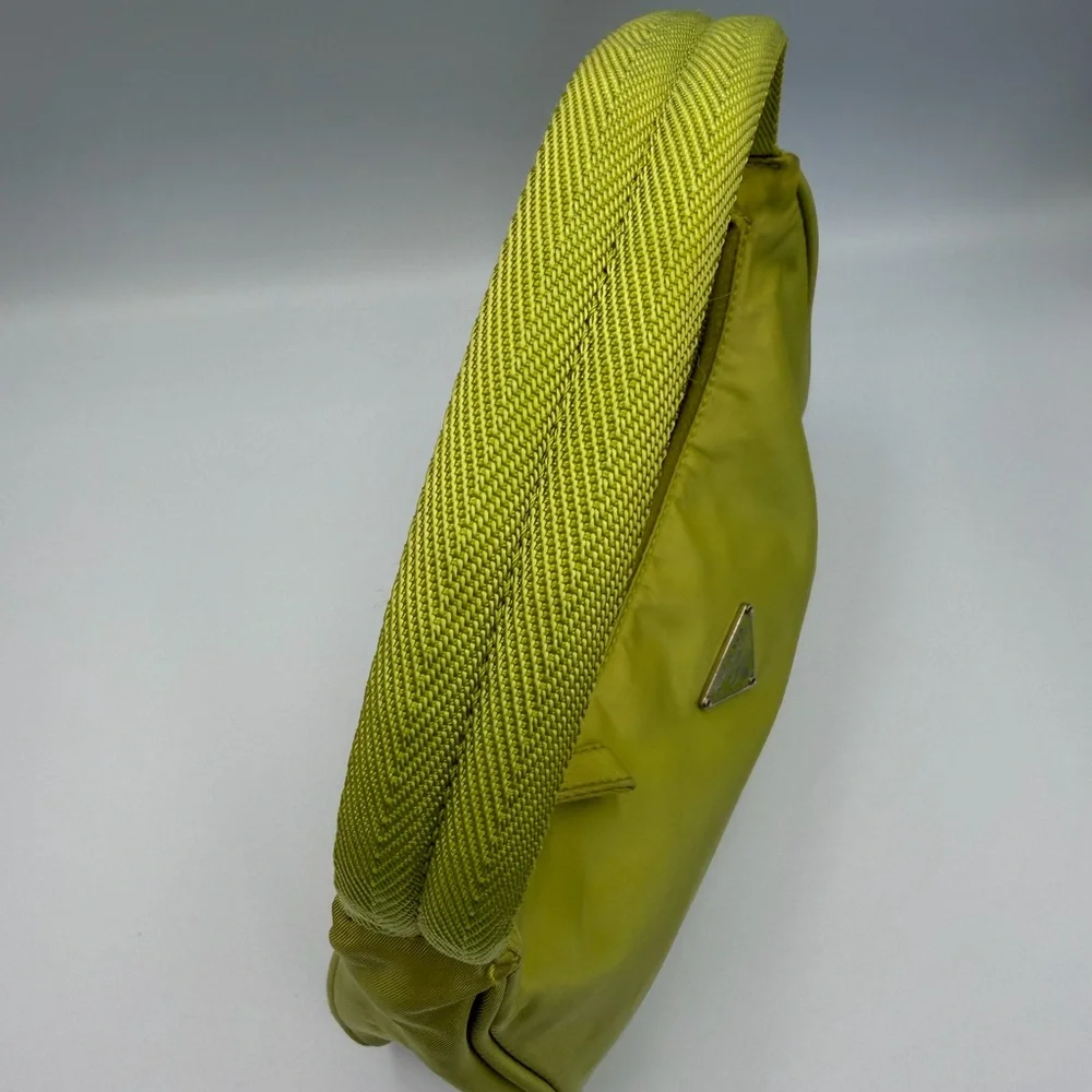 PRADA green tessuto hobo vintage - Picture 6 of 16